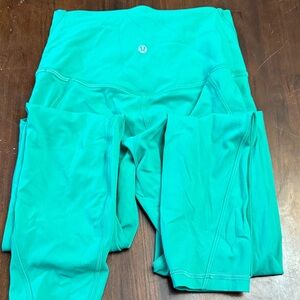 Lululemon Bright green leggings Size 4
